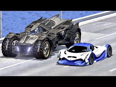 Devel Sixteen vs Batmobile - Drag Race 20 KM