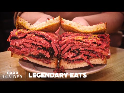 卡茨的黑麥香腸是紐約最具傳奇色彩的香腸｜傳奇吃法 (Katz's Makes New York's Most Legendary Pastrami On Rye | Legendary Eats)