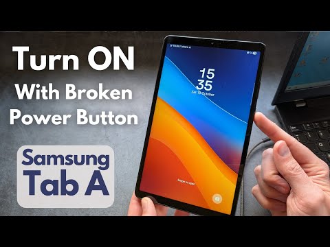 Any Galaxy TAB A - How to Turn ON Without Power Button , If Power Button is Broken or Not Working