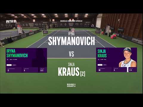 Iryna Shymanovich vs  (2) Sinja Kraus (AUT)  -  Game, Set, Match