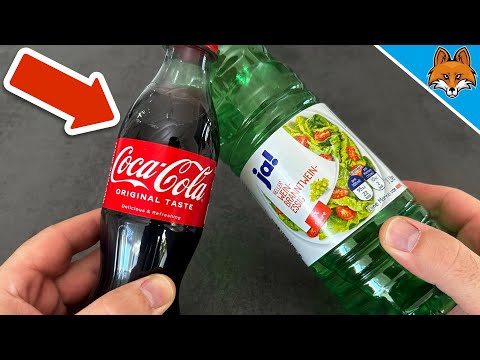 Mische Cola und Essig und STAUNE WAS PASSIERT💥(Genialer Trick)🤯