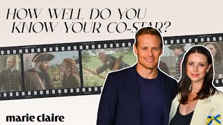 'Outlander' Stars Caitriona Balfe & Sam Heughan Put Their Friendship to the Test  | Marie Claire