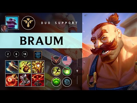 Braum Support vs Karma - NA Grandmaster Patch 26.01