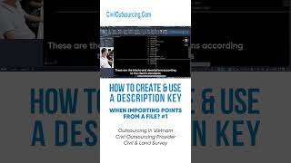 #1 HOW TO CREATE AND USE A DESCRIPTION KEY WHEN IMPORTING POINTS FROM A FILE
