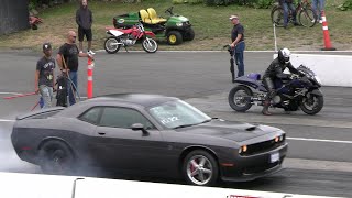 Download lagu Dodge Hellcat and Demon vs Hayabusa - drag racing - 604 Street Legit mp3