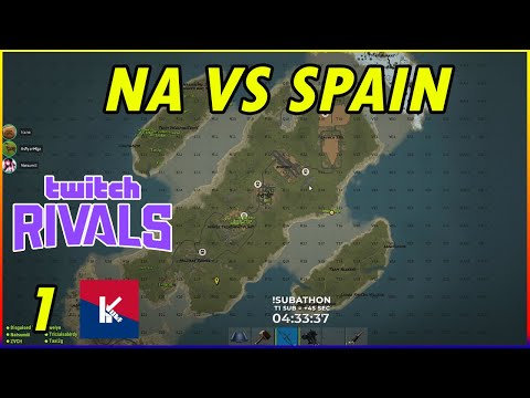 hjune Plays In 100 000$  Twitch rivals Rust 40v40 NA vs SPAIN RIVALS | Part 1
