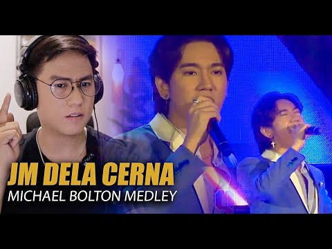 JM Dela Cerna - Michael Bolton Medley [NewGen Champs Concert] | SINGER REACTION