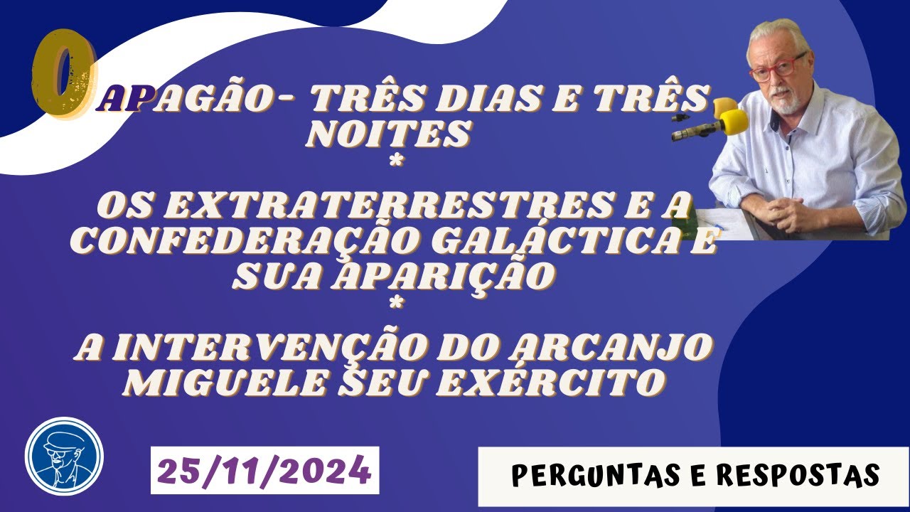 O APAGÃO- 3 DIAS E 3  NOITES * OS EXTRATERR E A CONFEDERAÇAO GALACT E SUA APARIÇÃO ©TV Chico Xavier