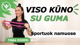 Viso kūno treniruotė su pasipriešinimo guma