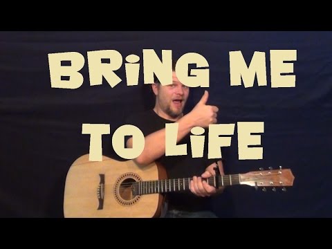 Bring Me To Life (Evanescence) Gitarrenunterricht Einfaches Strum Akkorde Licks Spielanleitung Tu...