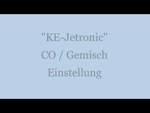 KE-Jetronic CO Einstellung (Gemisch)