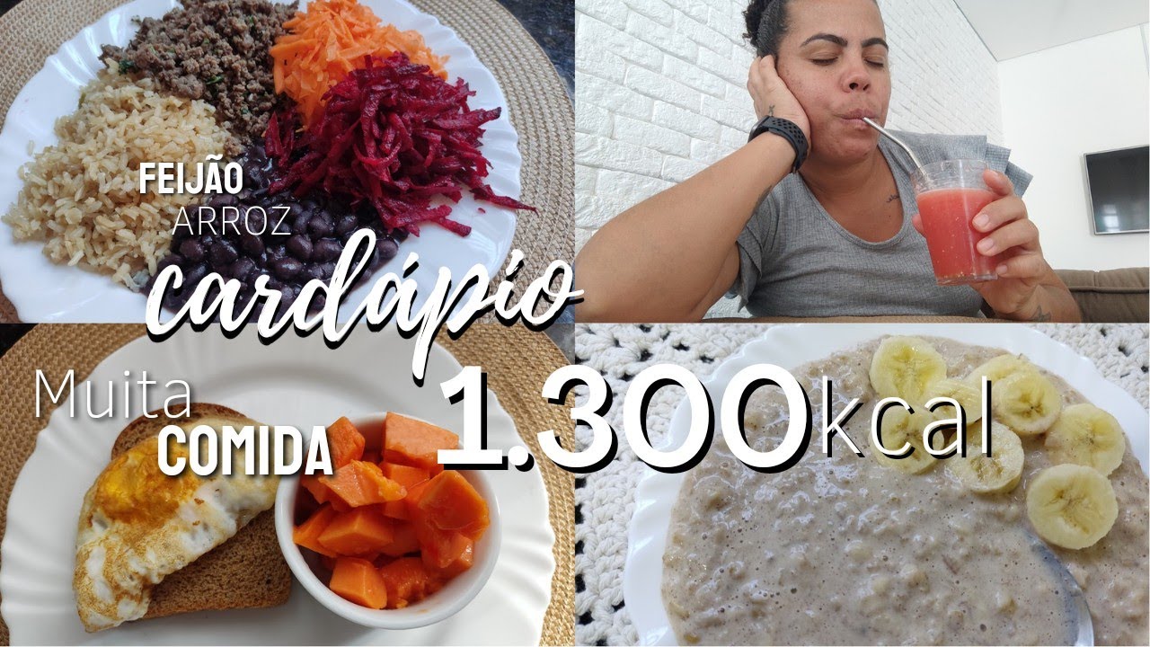 EMAGRECER: UMA DIETA COM 1300 CALORIAS - COMIDA DE VERDADE, SEM FRESCURA E REALZÃO - SEM PASSAR FOME