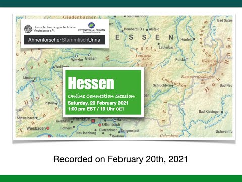 ONLINE HESSEN CONNECTION SESSION