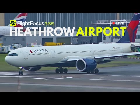 Heathrow Airport Live - STRONG WINDS Tuesday 20th January 2026