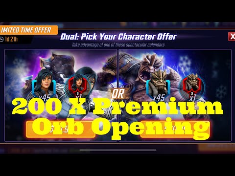 MASSIVE Orb Opening | 200 Premium Orbs | Yo-yo & Cull Obsidian - Marvel Strike Force - Free to Play