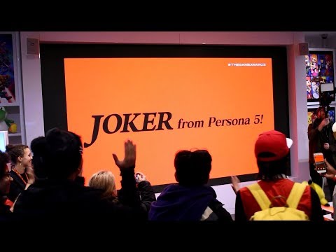 Joker from Persona 5 Reveal for Super Smash Bros. Ultimate Live Reactions at Nintendo NY
