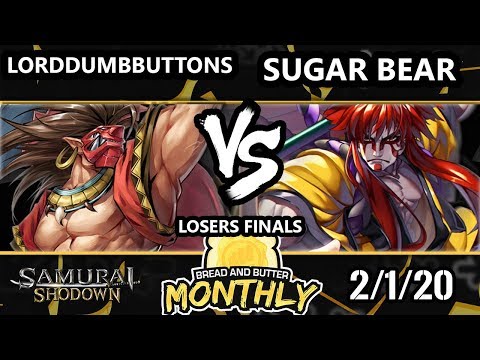 BnB 20 SamSho - LordDumbButtons (Tam Tam) Vs. sugar bear (Kyoshiro) Samurai Shodown Losers Finals