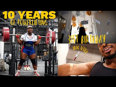 A DECADE OF POWERLIFTING, birthday surprise, I got drug tested AGAIN | Sheffy Prep Ep. 3