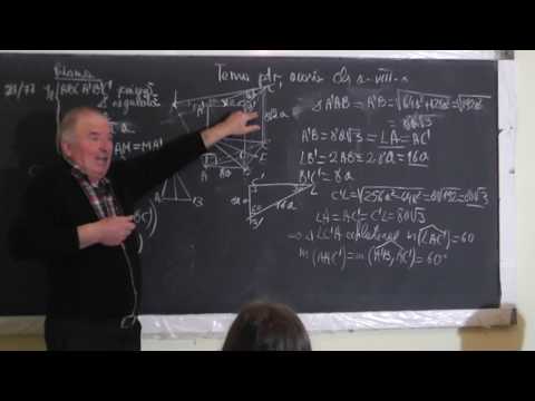 3/3 Lectia 1389 Prisma Unghi diedru Distanta intre 2 drepte Unghiul dintre 2 drepte Clasa 8