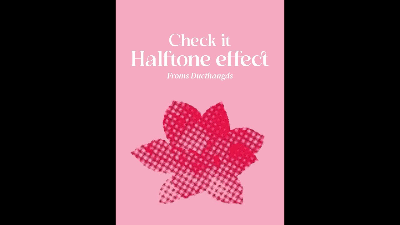 Adobe Illustrator 2025 Tips - How to create Halftone Effect#ducthangds