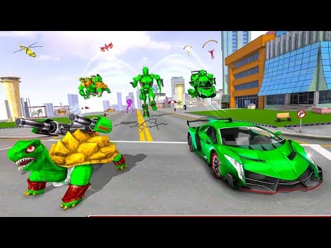 Turtle Robot Animal Rescue - Robot Car Transform |Android Gameplay