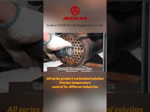 Part of a video titled Water cooled chiller condenser cleaning - YouTube