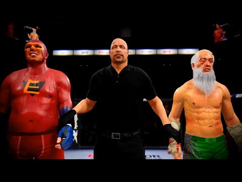 Homer Whopper vs. Old Bruce Lee - EA Sports UFC 4