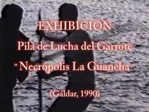 MAGISTRAL EXHIBICIÓN de Lucha del Garrote de " Pila Necrópolis La Guancha"