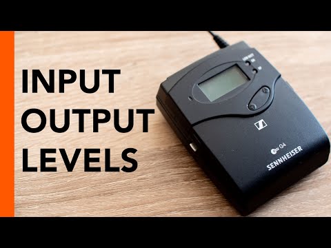 Sennheiser G4, G3 - Adjust Input & Output Levels