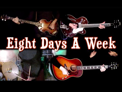Eight Days a Week | Guitars, Bass & Drums | Instrumental Cover Video