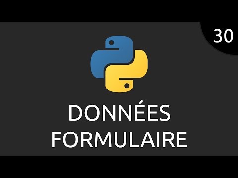 Python 30 données formulaire