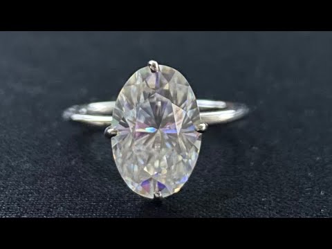 COMPASS SETTING MOISSANITE RING / Dazzledreamss on Etsy