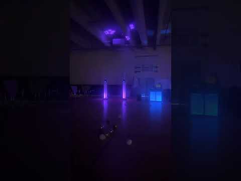 New DJ setup! With Denon Prime 4, American DJ movers, RCL Evcx J8, SoundSwitch