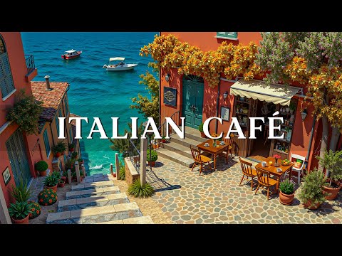 Relaxing Summer Jazz at a Mediterranean Café 🍋 Italian Bossa Nova Music for Peaceful Moods & Focus