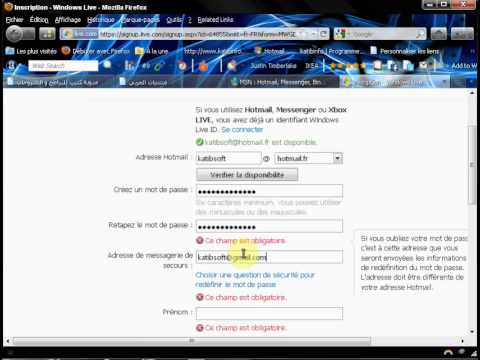 comment on fait pour s'inscrire sur msn