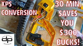 Unboxing, Review and Conversion of Dewalt Compound Miter Saw DWS779 to DWS780 for $60 (2021)