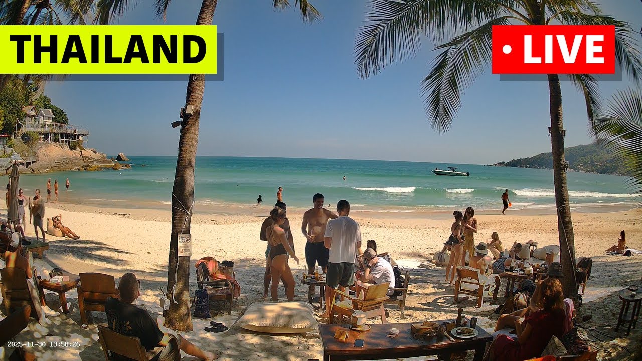 Live webcam view of Koh Phangan Beach Live Cam