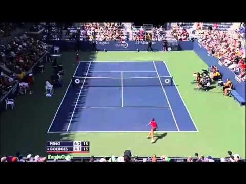 Shuai Peng vs Julia Goerges 2011 US Open R3 Highlights