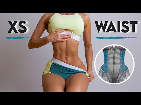 ‘XS WAIST’ Workout - 10 Exercises to Get Snatched Waist & Abs, No Equipment, At Home Workout