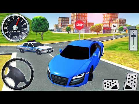 Driving School Car Simulator 3D #8 - New Sport Car Speed in City Drive - YouTube