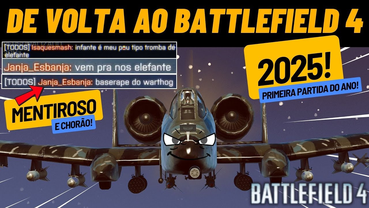 DE VOLTA AO BATTLEFIELD 4 EM 2025 - Muito Choro no Chat 🤣🤣🤣