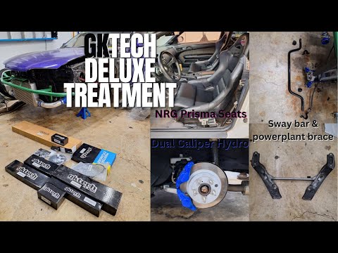 S14 240sx GKTech Sway Bar, Weld-In Power Brace & K-Frame Support, and Dual Caliper Hyrdo Install
