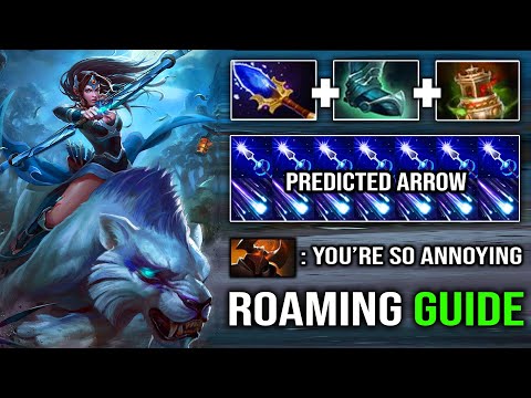 MIRANA Beautiful Arrows Roaming Support 1st ITEM Vessel 100% Gank All with 21kills MVP DotA 2