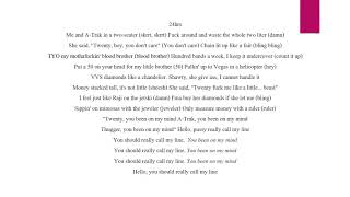 A-Trak &amp; Falcons - Ride For Me ft. Young Thug &amp; 24hrs (Lyrics HD)