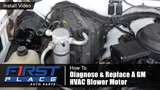 Diagnosing and Replacing a bad HVAC Blower in the squarebody C10