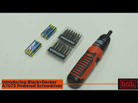 Black+Decker 6V Cordless Alkaline Battery Powered Screwdriver Set