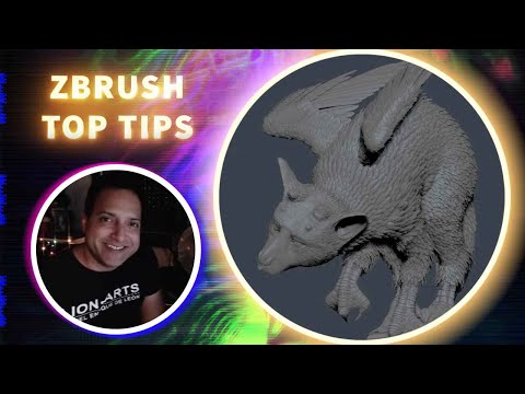 Using NanoMesh to Create Feathers - ZBrush Top Tips - Daniel De Leon