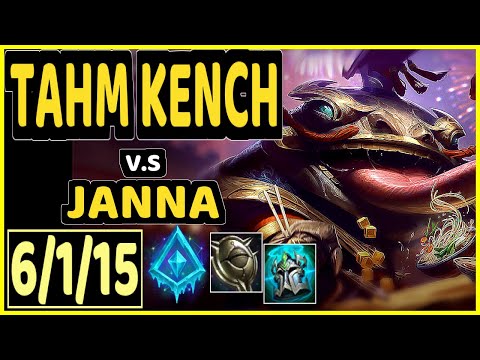 KASING (TAHM KENCH) vs JANNA - 6/1/15 KDA BOTTOM SUPPORT CHALLENGER GAMEPLAY - EUW