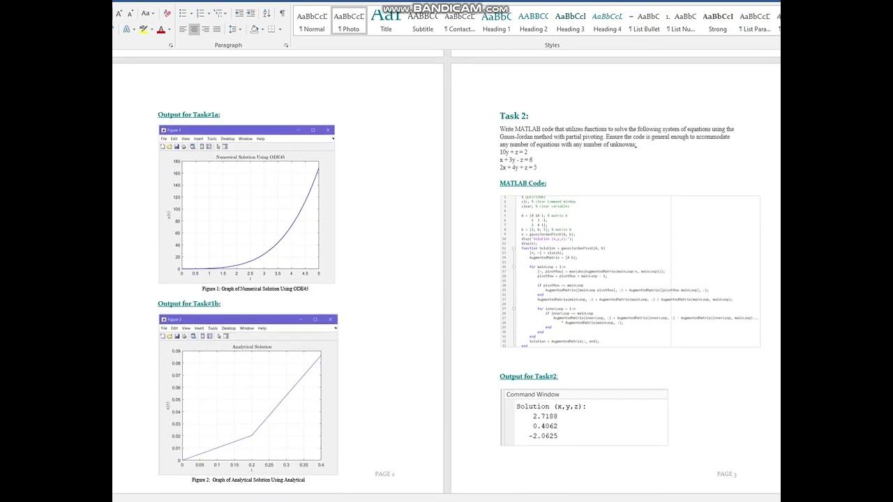 Implementation of Numerical Methods in MATLAB for Engineering Applications