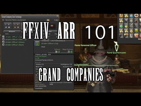 FFXIV ARR 101 Episode 39: Grand Companies (Unlocking and Features)